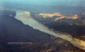ミャンマー　マンダレーーカムティ　チンドゥイン川