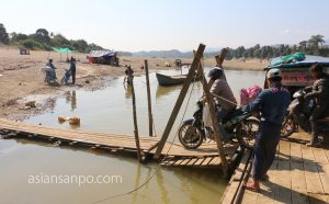 ミャンマー　カムティ　チンドゥイン川