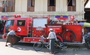 ミャンマー　パテイン　消防車