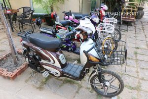 ミャンマー　バゴー　電動自転車
